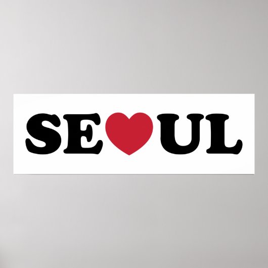 Seoul Love Heart Poster (Voorkant)