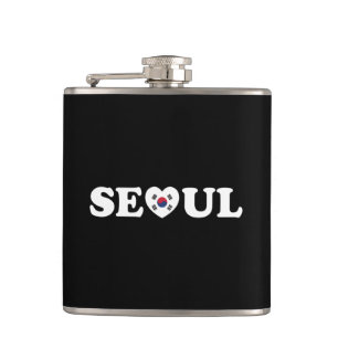Seoul Love Heart Taegeukgi Flag Heupfles