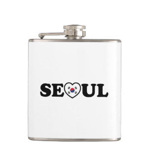 Seoul Love Heart Taegeukgi Flag Heupfles