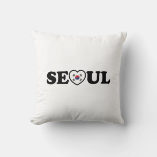 Seoul Love Heart Taegeukgi Flag Kussen