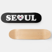 Seoul Love Heart Taegeukgi Flag Skateboard (Horizontaal)