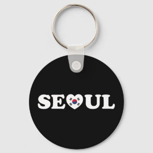 Seoul Love Heart Taegeukgi Flag Sleutelhanger