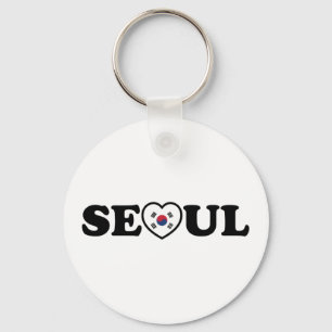 Seoul Love Heart Taegeukgi Flag Sleutelhanger