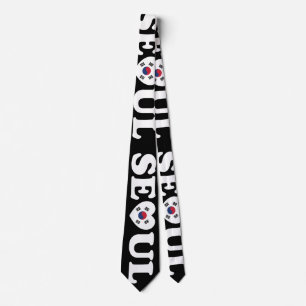 Seoul Love Heart Taegeukgi Flag Stropdas