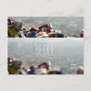 Seoul Love Locks Briefkaart
