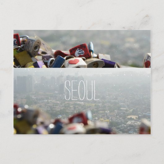 Seoul Love Locks Briefkaart (Voorkant)