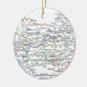 Seoul-metrokaart Keramisch Ornament (Links)
