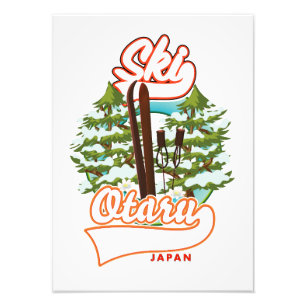Seoul South Korea Ski logo Foto print Afdruk