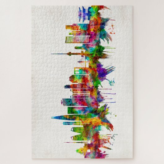 Seoul South Korea Skyline Legpuzzel (Verticaal)