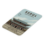 Seoul South Korea Travel Art Magneet (Linkerzijde)