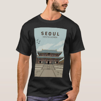 Seoul South Korea Travel Art T-shirt
