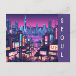 Seoul stadsgezicht: stedelijke schoonheid in Korea Briefkaart