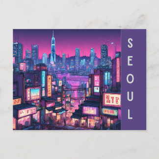 Seoul stadsgezicht: stedelijke schoonheid in Korea Briefkaart