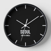 Seoul Time Zone Newsroom Muur Klok