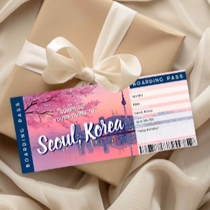 Seoul Verrassingsreis Instapkaart Cadeau Ticket Ka Kaart
