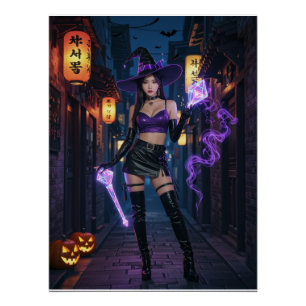 Seoul Witch Vibes - Halloween 2025 Perfect Poster