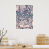 Seoul - Zuid-Korea Breezy Stadsplattegrond Poster (Keuken)