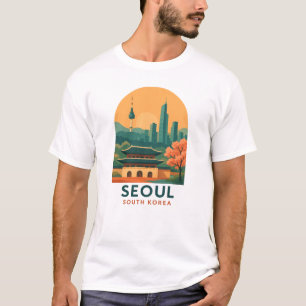 Seoul Zuid-Korea – Reis Kunst Minimalistisch T-shirt