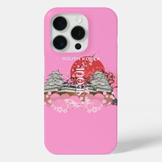 Seoul Zuid-Korea Reiskunst Case-Mate iPhone Case (Achterkant)