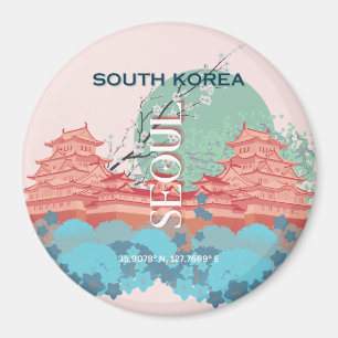 Seoul Zuid-Korea Reiskunst Magneet