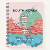 Seoul Zuid-Korea Reiskunst Notitieboek (Voorkant)