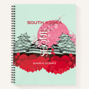Seoul Zuid-Korea Reiskunst Notitieboek