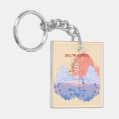 Seoul Zuid-Korea Reiskunst, Pastel Sleutelhanger (Voorkant Links)