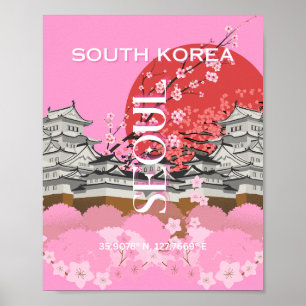 Seoul Zuid-Korea Reiskunst Poster
