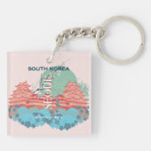 Seoul Zuid-Korea Reiskunst Sleutelhanger (Achterkant)