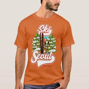 Seoul Zuid-Korea Ski T-shirt