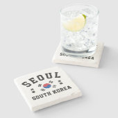 Seoul Zuid-Korea Stenen Onderzetter (Zijkant)