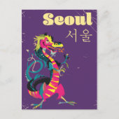 Seoul Zuid-Koreaanse reisposter Briefkaart (Voorkant)