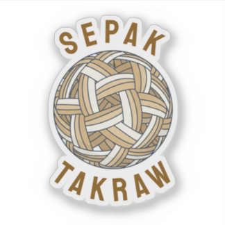 Sepak Takraw Woven Ball Sticker