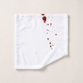 Séparateur de sang sur le mur (Gant de toilette)