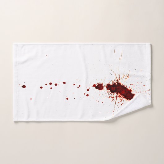 Séparateur de sang sur le mur (Serviette à main)