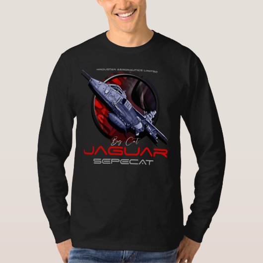 Sepecat Jaguar Engels Frans gevechtsvliegtuig T-shirt (Voorkant)