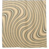 Sepia Abstrait rideaux de douche Motif (Devant)