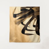 Sepia Aloe Plant Tapestry Wandkleed (Voorkant)