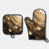 Sepia Architecture Ovenwant & Pannenlap Set (Voorkant)