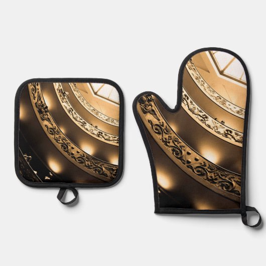 Sepia Architecture Ovenwant & Pannenlap Set (Voorkant)