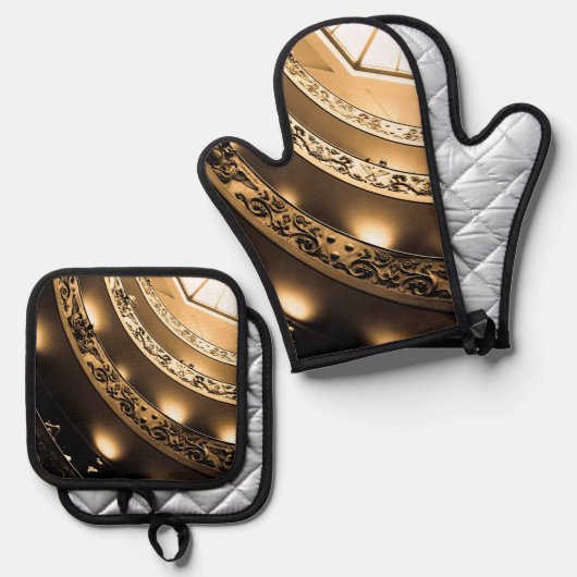 Sepia Architecture Ovenwant & Pannenlap Set (Voorkant / Achterkant)