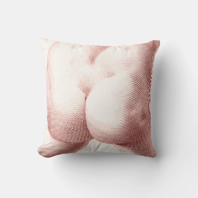 Sepia Artistic Bottom Sierkussen (Voorkant)