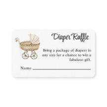  Sepia Baby Buggy Luier Raffle