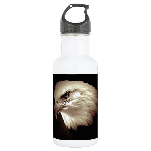 Sepia Bald Eagle Waterfles (Voorkant)