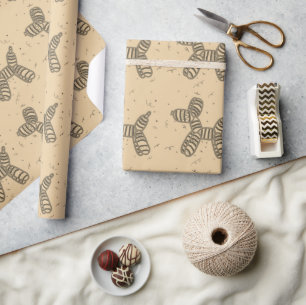 Sepia Balloon Dog Party inpakpapier