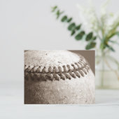 Sepia Baseball Briefkaart (Staand voorkant)