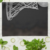 Sepia Basketball Theedoek (Gevouwen)