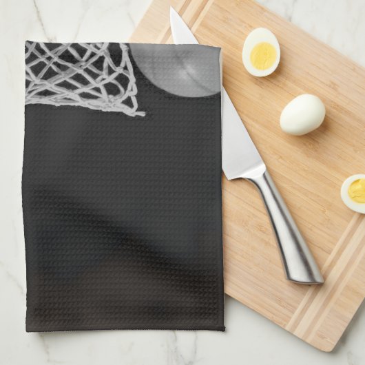 Sepia Basketball Theedoek (Quarter Fold)