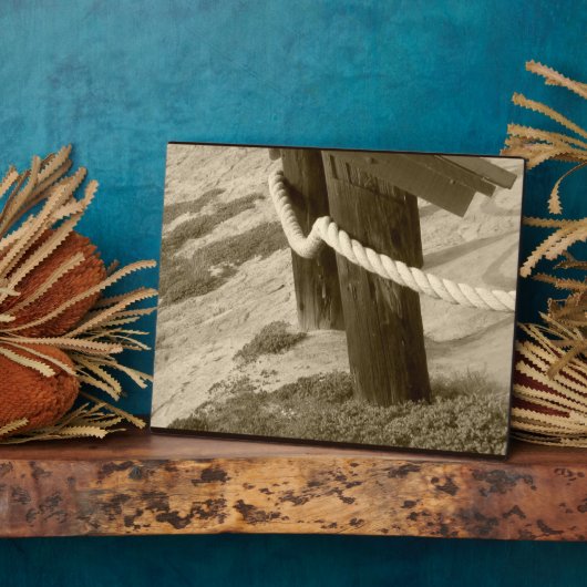 Sepia Beach Rope Fotoplaat (Zijkant)