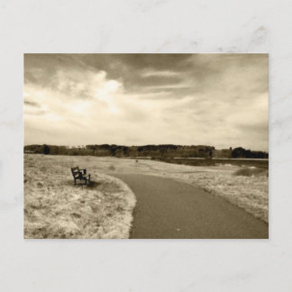 Sepia Bench Briefkaart